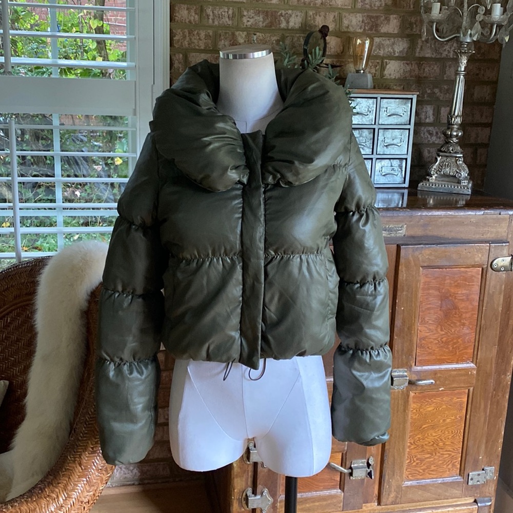 METERSBONWE M. POLAR CROP WINTER PUFFER JACKET SNOWBOARDIN SKI 160/84A US 6